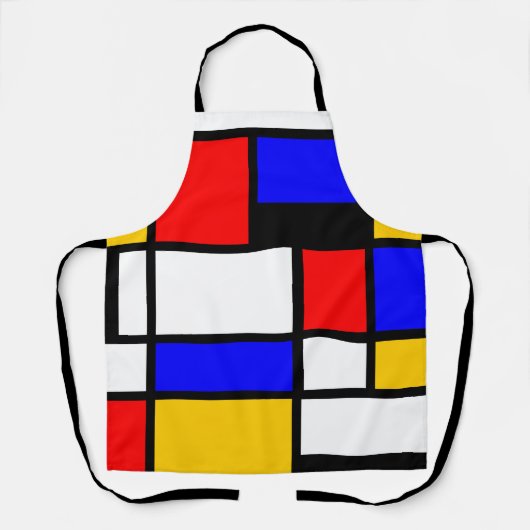 Mondrian Style Schort (Voorkant)