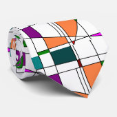 Mondrian Style Stropdas (Opgerold)