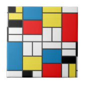 Mondrian Style Tegeltje (Voorkant)
