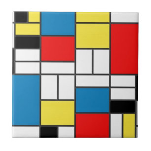 Mondrian Style Tegeltje