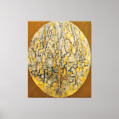 MONDRIAN - TABLEAU 3 COMP. in Ovaal (Bomen) - 1913 Canvas Afdruk (Voorkant)