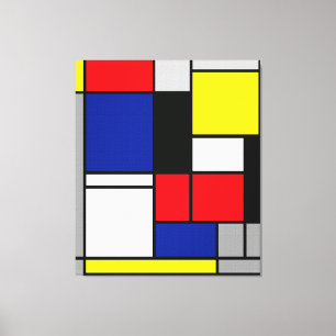 MONDRIAN - TABLEAU No. II - 1921-25 - De Stijl - Canvas Afdruk