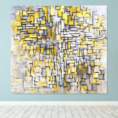 MONDRIAN - TABLEAU Nr. 2 - Comp. Nr. VII - 1913 - Canvas Afdruk (Insitu (Houten vloer))