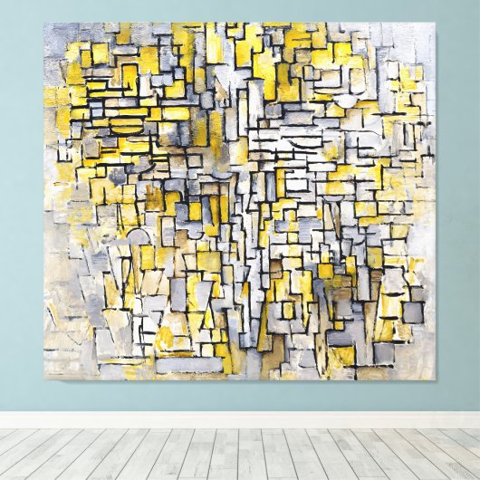 MONDRIAN - TABLEAU Nr. 2 - Comp. Nr. VII - 1913 - Canvas Afdruk (Insitu (Houten vloer))