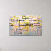 MONDRIAN - TABLEAU Nr. 2 COMPOSITIE Nr. V - 1914 Canvas Afdruk (Voorkant)