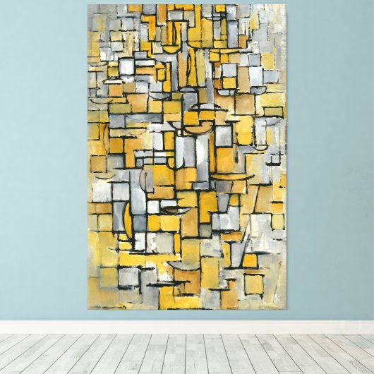MONDRIAN - TABLEAU Nr. I - 1913 - Canvas Afdruk (Insitu (Houten vloer))