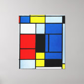 MONDRIAN - TABLEAU Nr. I - 1921-25 - De Stijl - Canvas Afdruk (Voorkant)