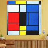 MONDRIAN - TABLEAU Nr. I - 1921-25 - De Stijl - Canvas Afdruk (Insitu (Woonkamer))