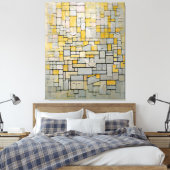 MONDRIAN - TABLEAU Nr. I COMP. I Comp. 7 - 1914 - Canvas Afdruk (Insitu (Slaapkamer))