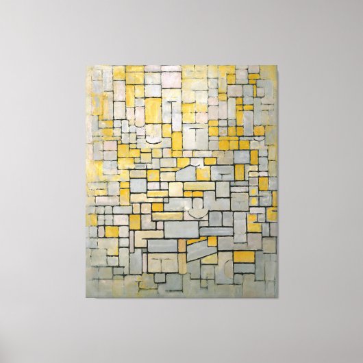 MONDRIAN - TABLEAU Nr. I COMP. I Comp. 7 - 1914 - Canvas Afdruk (Voorkant)