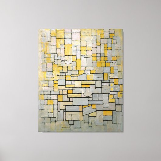 MONDRIAN - TABLEAU Nr. I COMP. I Comp. 7 - 1914 - Canvas Afdruk (Voorkant)