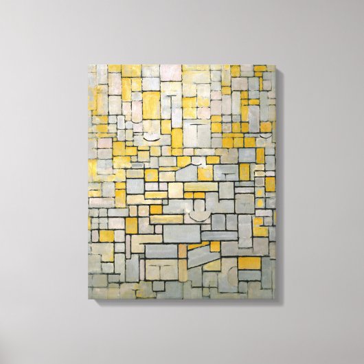 MONDRIAN - TABLEAU Nr. I COMP. I Comp. 7 - 1914 - Canvas Afdruk (Voorkant)