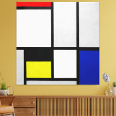 MONDRIAN - TABLEAU Nr. III - 1922-1925 - De Stijl Canvas Afdruk (Insitu (Woonkamer))