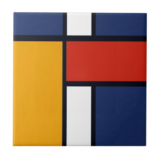 Mondrian Tegeltje (Voorkant)