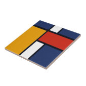 Mondrian Tegeltje (Zijkant)