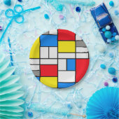 Mondrian Theme Elegant Bord (Feest)