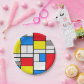 Mondrian Theme Elegant Bord (Feest)