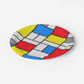 Mondrian Theme Elegant Bord (Gekanteld)