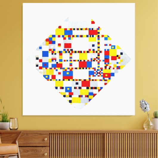 MONDRIAN - VICTORY BOOGIE WOOGIE - 1942-1944 - CANVAS AFDRUK (Insitu (Woonkamer))