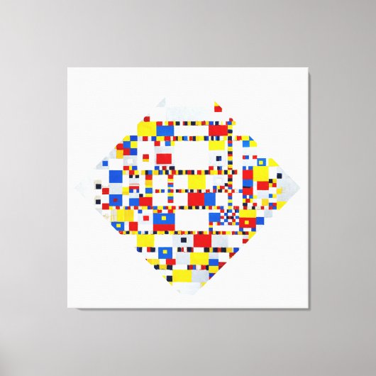 MONDRIAN - VICTORY BOOGIE WOOGIE - 1942-1944 - CANVAS AFDRUK (Voorkant)