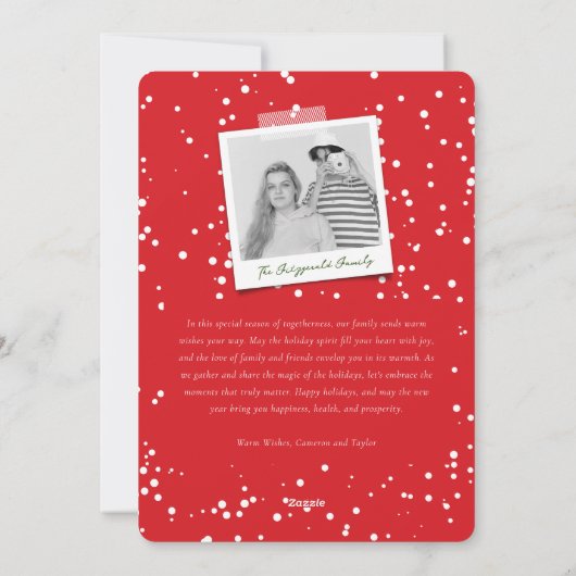 Mondrian Vreugde Minimalistische Kleurblokken Mode Feestdagenkaart (Achterkant)