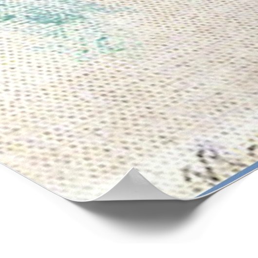 Mondrian - Witte Irissen Poster (Hoek)