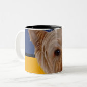 Mondrian Yorkie Tweekleurige Koffiemok (Voorkant links)