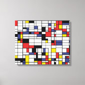 Mondrianesque Canvas Afdruk (Voorkant)
