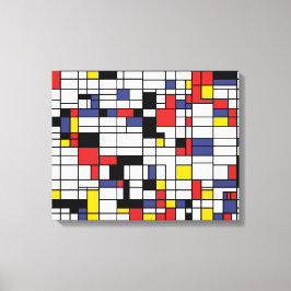 Mondrianesque Canvas Afdruk