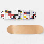 Mondrianesque Persoonlijk Skateboard (Horizontaal)