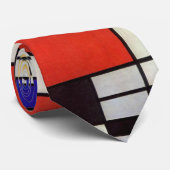 Mondrian's sensations tie stropdas (Opgerold)