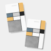 Mondrische inspiratie badge (Voor- en achterkant)