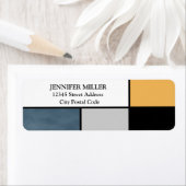 Mondrische inspiratie etiket (Insitu)