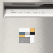 Mondrische inspiratie magneet (Insitu (Vaatwasser))