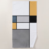 Mondrische inspiratie strandlaken (Voorkant)