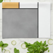 Mondrische inspiratie theedoek (Gevouwen)