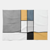 Mondrische inspiratie theedoek (Horizontaal)