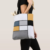 Mondrische inspiratie tote bag (Dichtbij)