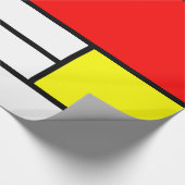 Mondrische stijl cadeaupapier (Hoek)