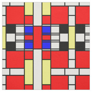 Mondrische stijl neo plasticisme design stof