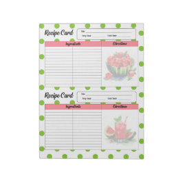 Mondwater Watermeloen Recept Kaart Notitieblok