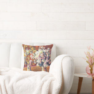 Mone - Twee vazen met chrysanten Kussen