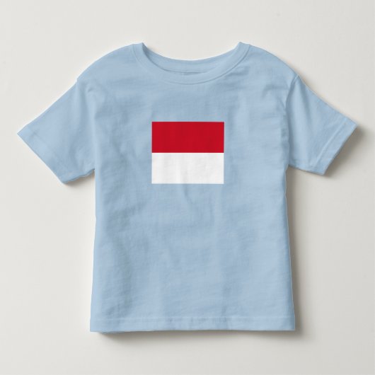 Monegaskische vlag kinder shirts (Voorkant)