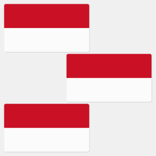 Monegaskische vlag labels