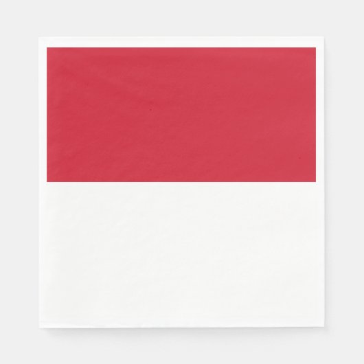 Monegaskische vlag servet (Voorkant)