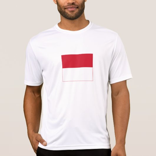 Monegaskische vlag t-shirt (Voorkant)