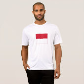 Monegaskische vlag t-shirt (Voorkant volledig)
