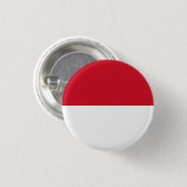 Monegaskische vlag, vlag van Monaco Ronde Button 3,2 Cm (Voorkant /achterkant)