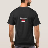 Monegaskische vlag, vlag van Monaco T-shirt (Achterkant)