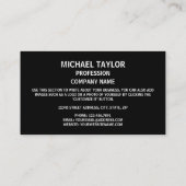 Monegaskische vlag, vlag van Monaco Visitekaartje (Achterkant)